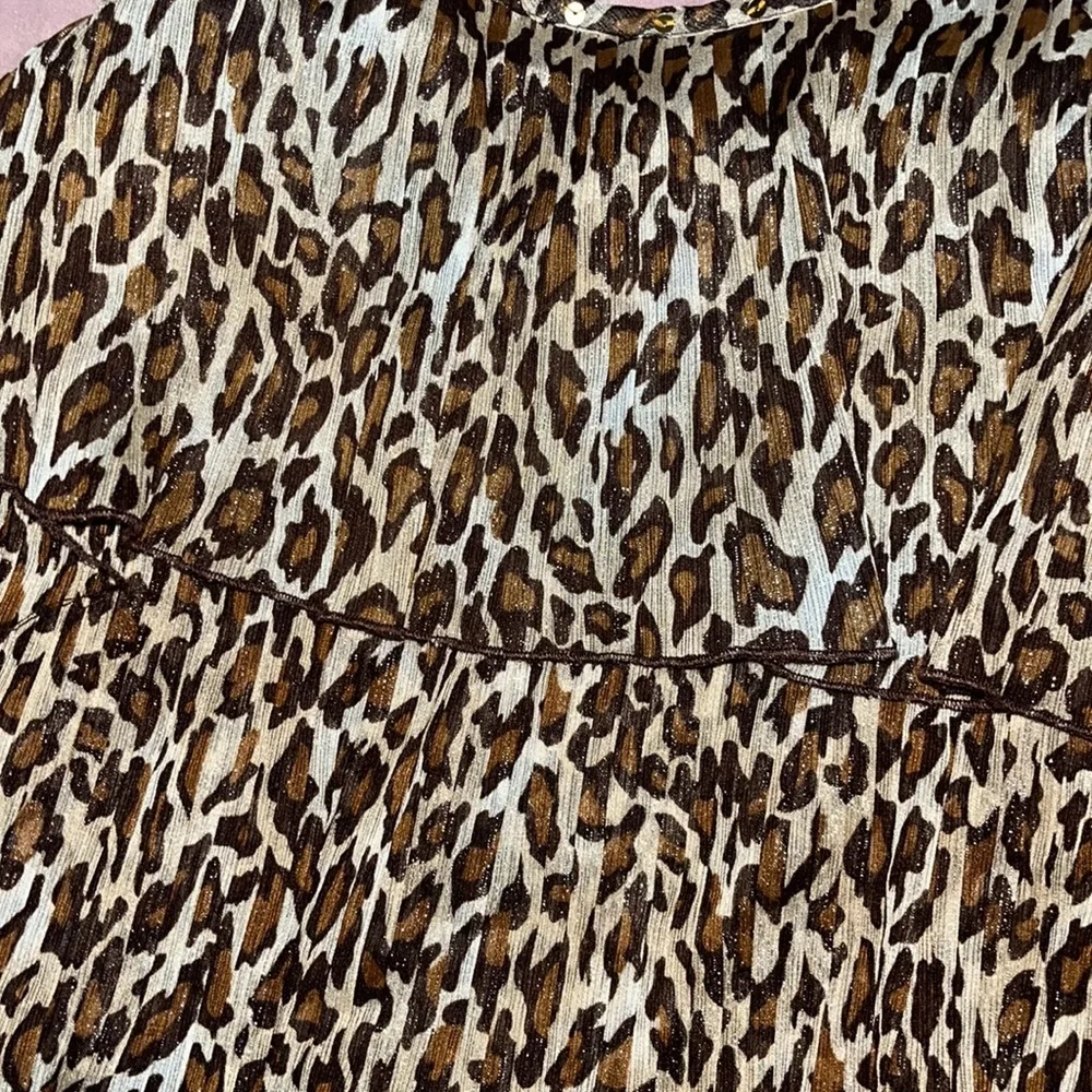 Justice cheetah print girls long dress